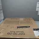 Goodyo 36" x 36" Shower Base with Double Threshold and Center Drain Black