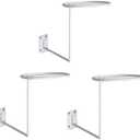PEI Motorcycle Accessories Helmet Holder Jacket Hanger Wall Mounted Multifunctional Rack (White 3pc)