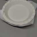 MALACASA Ceramic Pie Pan Set of 2, 9 inch, 40 oz Round Pie Dishes with Fluted Edges, Non Stick, For Quiche, Apple Pies, Pot Pies & More