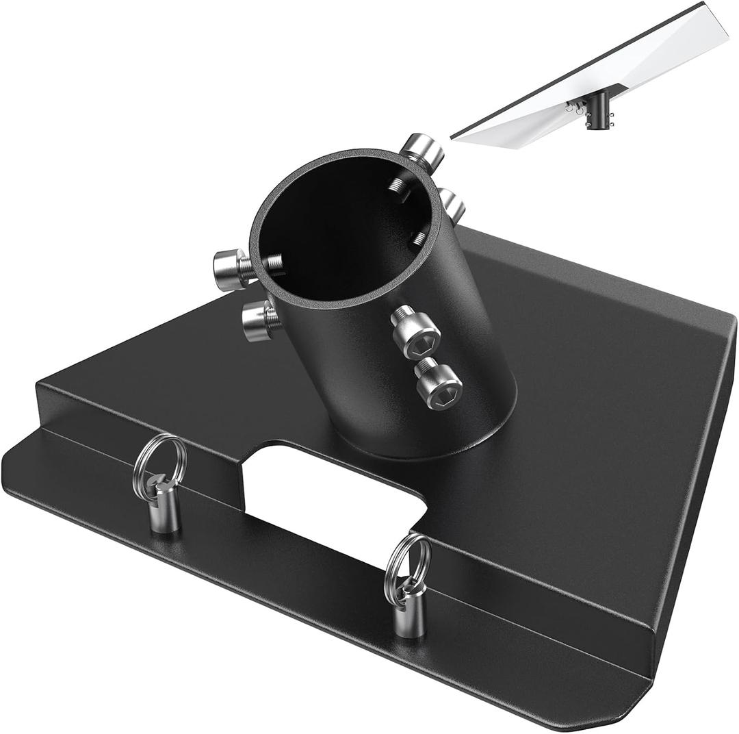 Starlink Pipe Adapter, 360 Adjustable Carbon Steel Starlink Pole Mount Fits 1 to 1.4, Starlink Mount for Starlink Standard Dish V3 (Pipe Not Included)