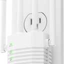 Dual Band WiFi Extender  1200Mbps WiFi Range Booster, 105-Device Support, Easy Setup,WiFi Booster with 4 Directional Antennas (12880 Sq.ft Coverage) and Ethernet Port, EasyMesh