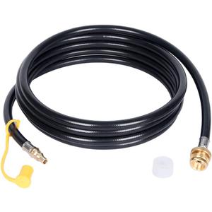 GasSaf 12FT Quick Connect Propane Hose for RV to Grill,1/4" Female Quick Disconnect for Connects 1 LB Portable Appliance to The Gas System in The RV