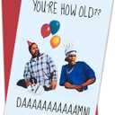 2 x Funny Birthday Card For Friend Husband Boyfriend Men Women Sister Brother Rude Humorous Birthday Offering For Him With Design - Blank Inside Premium Cardstock With Envelope (5)