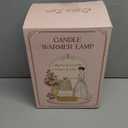 Candle Warmer Lamp with Timer Dimmable, Height Adjustable Wax Melt Warmer for Home Decor & New Home Bedroom, Vintage Candle Lamp for Scented Wax Jar Candles with 2 Bulbs,Birthday Gift for Women & Moms (Amber)