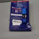 Champion Boys' Everyday Active Lightweight Stretch Boxer Briefs - 4 Pack (Large, Black/Blue/Scripts)