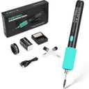 Wireless Soldering Iron Tips Kit Heats up in 8 Seconds, Includes 3 Different Iron Tips for Different Tasks, Type C Port Charging while in Use, Suitable for DIY & Repairs