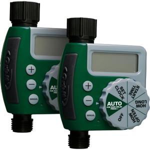 Orbit 62067 1-Outlet Programmable Digital Hose Watering Timer, 2-Pack