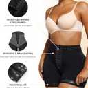 SHAPELLX Tummy Control Shapewear Shorts Body Shaper Plus Size Fajas Colombianas Moldeadoras (Black,6X-Large) (Black, XXXL)