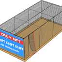 Baseball Batting Netting20/35/40/55/70FT(ONLY NET), Professional Softball Baseball Batting Cage Net, Heavy Duty Enclosed PE Practice Net for Indoor and Outdoor Batting Hitting Training Net