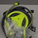 Retractable Garden Hose Reel, 42.5+6.5FT Home Hose Reel with10 Patterns Spray Nozzle, Adapts to standard US hose plugs, for Garden Watering, Floor Cleaning, Pet Cleaning