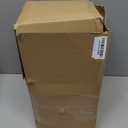 Battery Operated Wall Sconces Set of Two, Vintage Rechargeable Gold Wireless Lights with Amber Tulip Glass Shade & Remote, Dimmable LED Wall Lamp for Bedroom Living Room