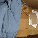 Bedsure King Comforter Set, Dusty Blue Soft Prewashed Bedding for All Seasons, 3 Pieces GentleSoft Bed Set, 1 Lightweight Comforter (104"x90") and 2 Pillowcases (20"x36")
