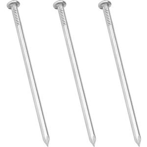 Maozaa 3 Inch Hardware Nails, 50pcs Stainless Steel 304 Hanging Nails for Hanging Pictures, Long Wood Finishing Nails (Silver)
