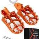 JFG RACING Dirt Bike Foot Pegs,Dirtbike Foot Pegs Foot Pedals Rests CNC for Light Bee/Surron/Sur Ron S/Sur Ron X/X160/X260/CRF150F CRF230F 2003-2019/KDX200 1983-1994 - Orange