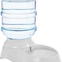 Amazon Basics Gravity Pet Water Dispenser for Cat and Dog, Easy to Clean, 1 Gallon Capacity, Small, Gray