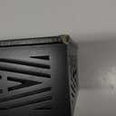 Saillong Doorbell Chime Cover Box Only, Decorative Wood Doorbell Cover for Wall Inside with Geometric Design, Indoor Doorbells Covers with Mounting Hardware, Chime Not Included(Black)