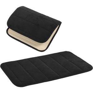 Unomor 3pcs Indoor Door Mats Water Absorbent Memory Entrance Mats Non Slip Floor Rugs for Bathroom and Entryway Lightweight Doormats for Home Use