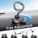 Car Phone Holder for Magsafe [2026 89+LBS Suction & 3700gf Magnetic] 360 Adjustable Cell Phone Mount, Phone Holders for Your Car Accessories Kit for iPhone 17-12 Series & All Speakerphones