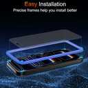 2 x TZGZT (Anti-Blue Light) 3 Pack for iPhone 17 Pro Matte Screen Protector Tempered Glass Film Accessories, Camera Lens Protector, Case Friendly, Install Kit, Anti-Glare & Anti-Fingerprint, 9H+