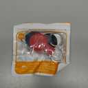 Compatible with AirTag Holder Case Keychain 4 Pack, for AirTag 1st & 2nd Generation Key Chain Ring Case Cover for Air Tag Holder GPS Tracker Item Air Tags Finders Air Tagholder for Kids,Bags,Luggages (Black/White/Blue/Red)