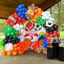 Sports Balloon Arch Kit,154Pcs Colorful Balloon Garland with Football,Basketball,Soccer,Baseball Foil Balloons for Ball Games Day Theme Baby Shower Rugby All Sports Birthday Party Decorations