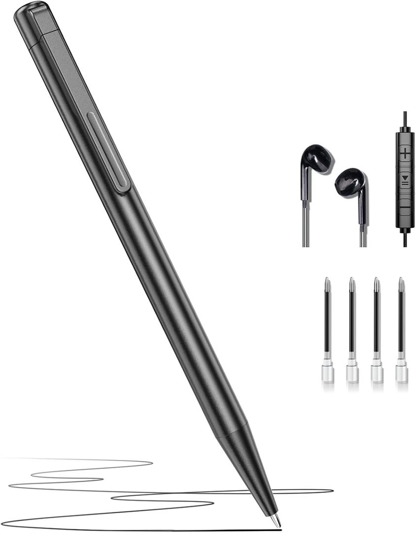 64GB(4400H)Digital Voice Recorder with Playback, 24H Battery Voice Activated Recorder with Noise Reduction, Type-C Audio Recorder with 10X Speed Transfer, Recording Devices for Lecture, Meeting, Interview