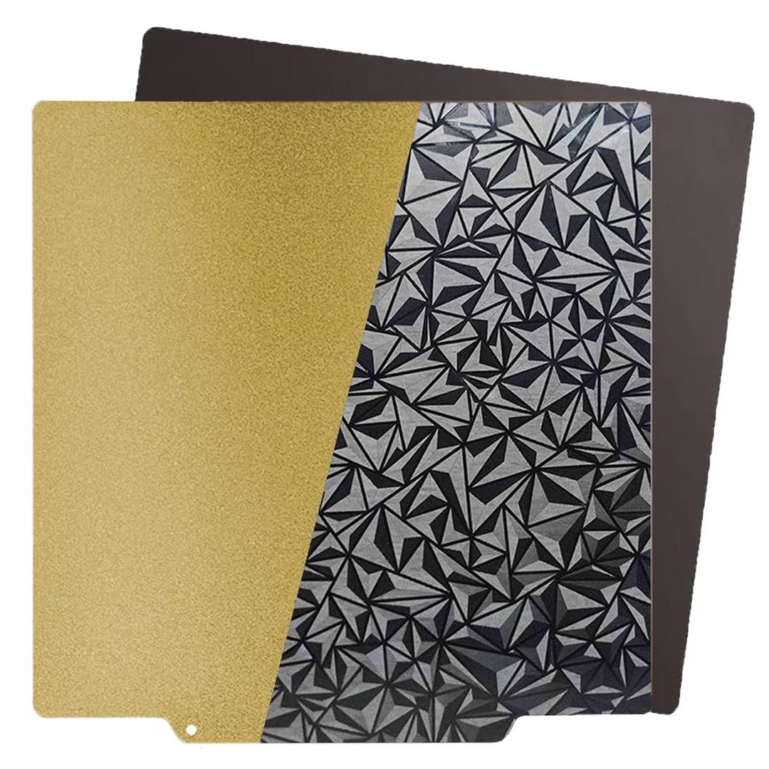 Smooth PEO+Textured PEI Spring Steel Build Plate 220x220mm (with Magnetic Base) for Artillery Genius/Pro/MK2/MK2A/Anet A8/Anet A6, PEO PEI Spring Steel Flexible Build Plate PEI Sheet