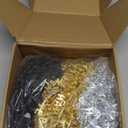 Bucherry 72 Pcs Happy New Year Necklaces New Year's Eve Necklaces 2026 Gold Black Silver Plastic Metallic Beaded Accessories for 2026 Holiday Party Costume Decorations(Star)