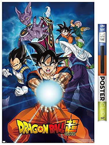 Trends International Dragon Ball Super - Groups Wall Poster, 22.375" x 34", Poster & Clip Bundle