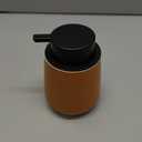 Bosilunlife Ceramic Foaming Soap Dispenser - 12Oz Bathroom Countertop Kitchen Dish Soap Pump Dispenser Foam Soap Dispenser - Orange