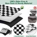Youyole Extra Large Checkered Storage Box Truck Chest Basket with Lids