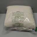 H.VERSAILTEX Waffle Bath Mat Super Absorbent Bathroom Mats Non Slip Bath Rugs for Bathroom Floor Machine Washable Ultra Soft Bathroom Rugs for Beside Tub, (32 x 20 Plus 24 x 60 - Inches, Ivory)