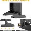 Ultrawall Pegboard Display Stand, Metal Tabletop Pegboard Display, Accessories Rack Organizer for Jewelry, Retail Stores, Craft Shows, 12"X16", 4pcs Black