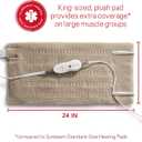 Sunbeam Premium Sunbeam Heating Pad with Compact Storage King Size Beige