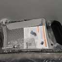 Stainless Steel Cat Litter Box with Enclosure, Large Litter Box for Cats and Kittens, Smooth Easy Clean Interior, Durable Metal Design with Cover, Litter Shovel, Pad and Footboard Included (Black)