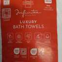 Infinitee Xclusives 100% Cotton Luxury Bath Towels Set of 2 (27x54 Inches) (Brilliant White, Bath Towels - Pack 2)