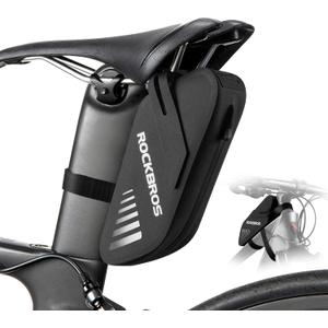ROCKBROS Bike Seat Bag, Waterproof 0.6L Bike Seat Bag Frame Bag, Lightweight Bike Saddele Bag Top Tube Bag, Bike Accessories for Mountain MTB Road Foldable Bikes