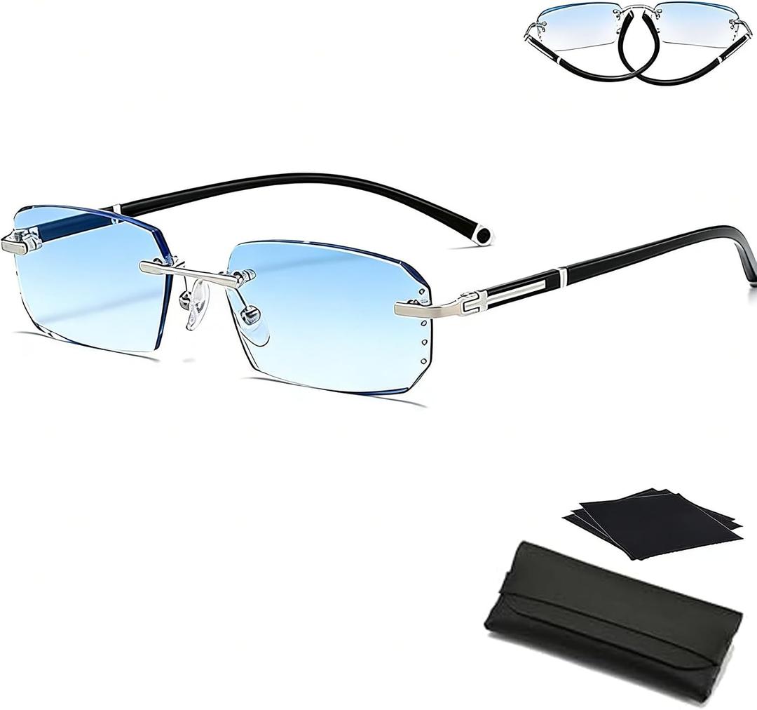 Clarity Glasses, Blue Light Blocking Glasses, Unisex Automatic Adjustment Glasses, Relieve Eye Fatigue Symptoms Caused By Electronic Screens, With An Elegant Glasses Case