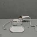 Portable Travel Steamer Iron for Clothes with LCD Display - 4 Mode Handheld Mini Clothing Steam Iron, 1200W Small Garment Steamer, Hand Held Fabric Steamer for Home, Dorm, Travel (120V ONLY)(White)