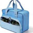 Toy Trucks Carry Case Compatible with 1:64 Scale Monster Trucks, with Front Display Pocket-Holds 32 Toy Cars,Toy Car Storage Bag Compatible with hot wheels Cars(Bag Only)