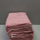 Cloth Napkins 18x18 Inches - Striped Design, 100% Cotton, Reusable & Durable Fabric Napkins for Dining, Everyday Meals, Events, Parties - Machine Washable, Set of 4, Rust