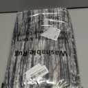 2x3 Modern Abstract Rug for Entryway, Black Super Soft Small Area Rug, Washable Non-Slip Kitchen Rugs, Low-Pile Mat Carpet for Bedside, Indoor Door Mat