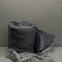 Homelike Moment Twin Comforter Duvet Insert- Grey Down Alternative Bed Comforter Twin Size, Lightweight Bedding Comforters Quilted Soft All Season Reversible Dark Gray/Light Grey