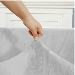 Slipcover Couch Covers L Shape Velvet Plush Sofa Slipcovers for Sectionals 1 2 3 4 Seat Cushion Couch Sofa Seat Covers Protector Cover Velvet Fabric with Elastic Bottom