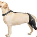 CHAMIN Adjustable Dog Knee Brace for Torn ACL Hind Leg, Support for Tear Ligament, Osteoarthritis, Rear Leg Limp, Recovery After Surgery,et(Left Leg,L)