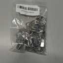 Openable Curtain Rings with Clips 1 inch Interior Diameter 24 Pack Rustproof Metal Hangers Ring Decorative Drapery Vintage Silver TXZWJZ