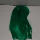 PLULON Green Bob Wig with Bangs, Short Straight Bob Wig with Heart Sunglasses 12 Inch Shoulder Length Heat Resistant Synthetic Hair Cap for Women Natural Look Daily Use Cosplay Halloween Costume Party