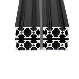 Iverntech 4PCS 1000mm 2040 V Slot Aluminum Extrusion 39.37 inches Black Aluminum Profile European Standard Anodized Linear Rail for DIY 3D Printer and CNC Machines