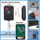 Kingdder 2 Pcs Garage Door Remote Compatible with Guardian 2211 l 2 Button Garage Door Remote Transmitter 303mhz/390mhz Black Gate Opener Transmitter with Keychain and Base