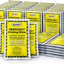 Mayday Pouch Water, Coast Guard Emergency Water, 5-Year Shelf LIfe, Disaster Preparedness Supplies for, Earthquake, Fire, Flood, Leak-Proof Pouches, 4.225 Oz/125Ml 50 Pack (EXP 06/01/31)